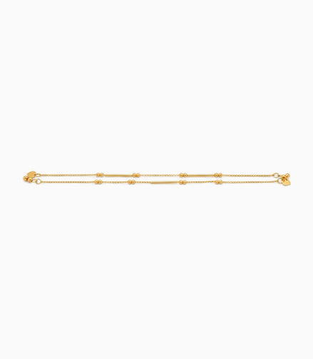 Gold Plated Everyday Chain Ball Anklet