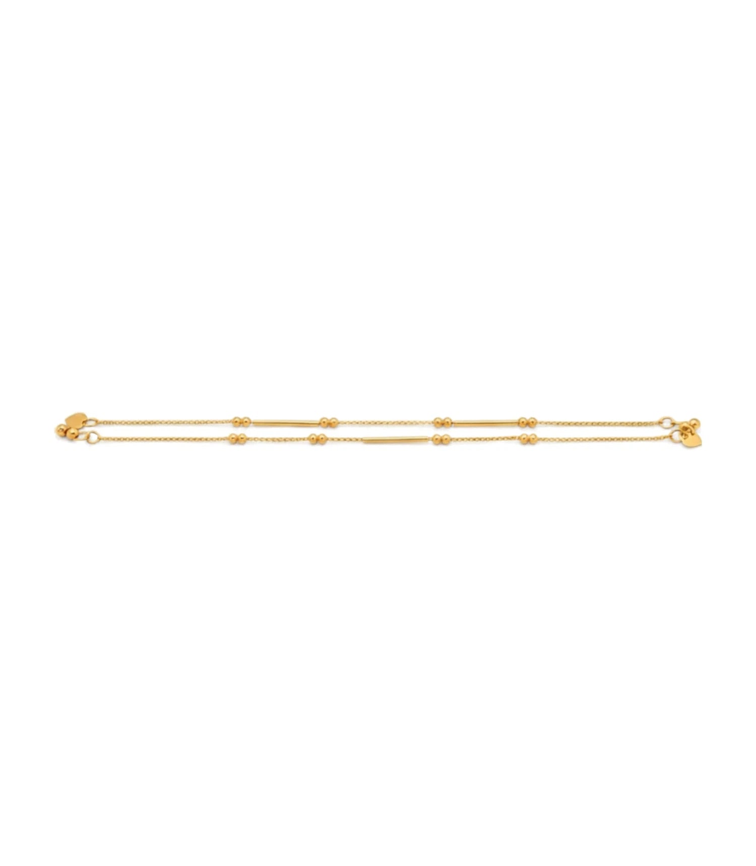 Gold Plated Everyday Chain Ball Anklet