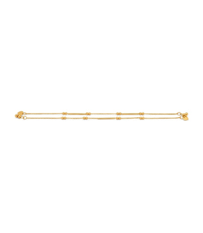 Gold Plated Everyday Chain Ball Anklet