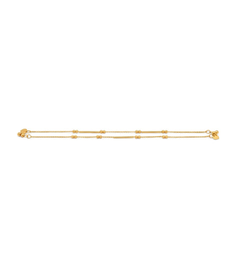 Gold Plated Everyday Chain Ball Anklet