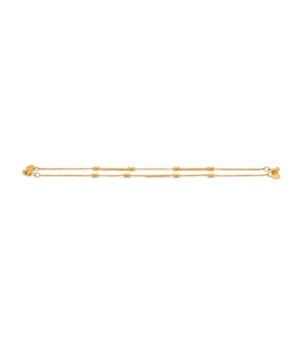 Gold Plated Everyday Chain Ball Anklet