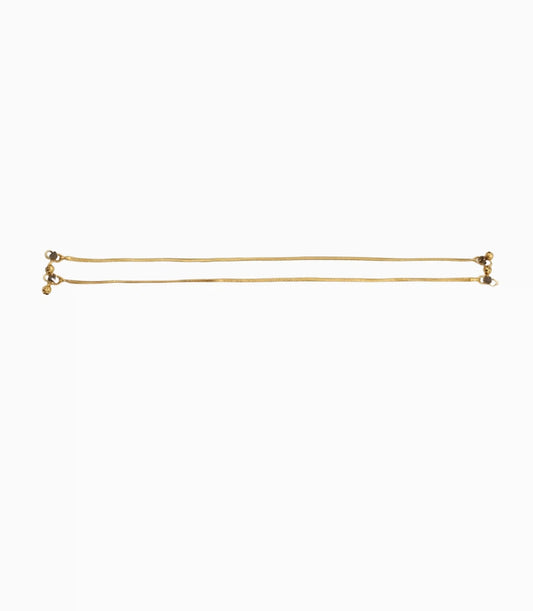 Gold Plated Everyday Mesh Chain Anklet