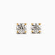 Gold Plated Modern AD Stud Earrings