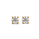 Gold Plated Modern AD Stud Earrings