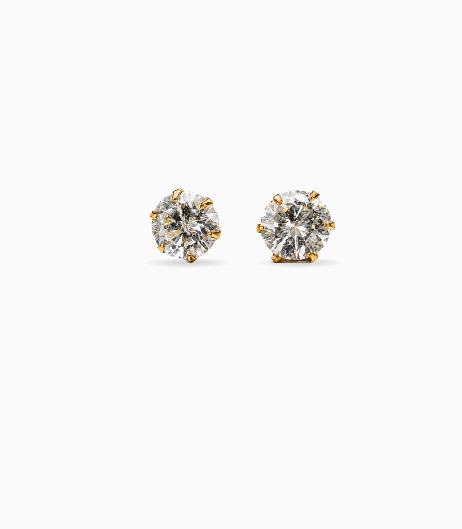 Gold Plated Minimal AD Stud Earrings