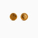 Gold Plated Coin Touch Stud Earrings