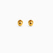 Gold Plated Elegant Bead Stud Earrings