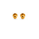 Gold Plated Golden Bead Stud Earrings