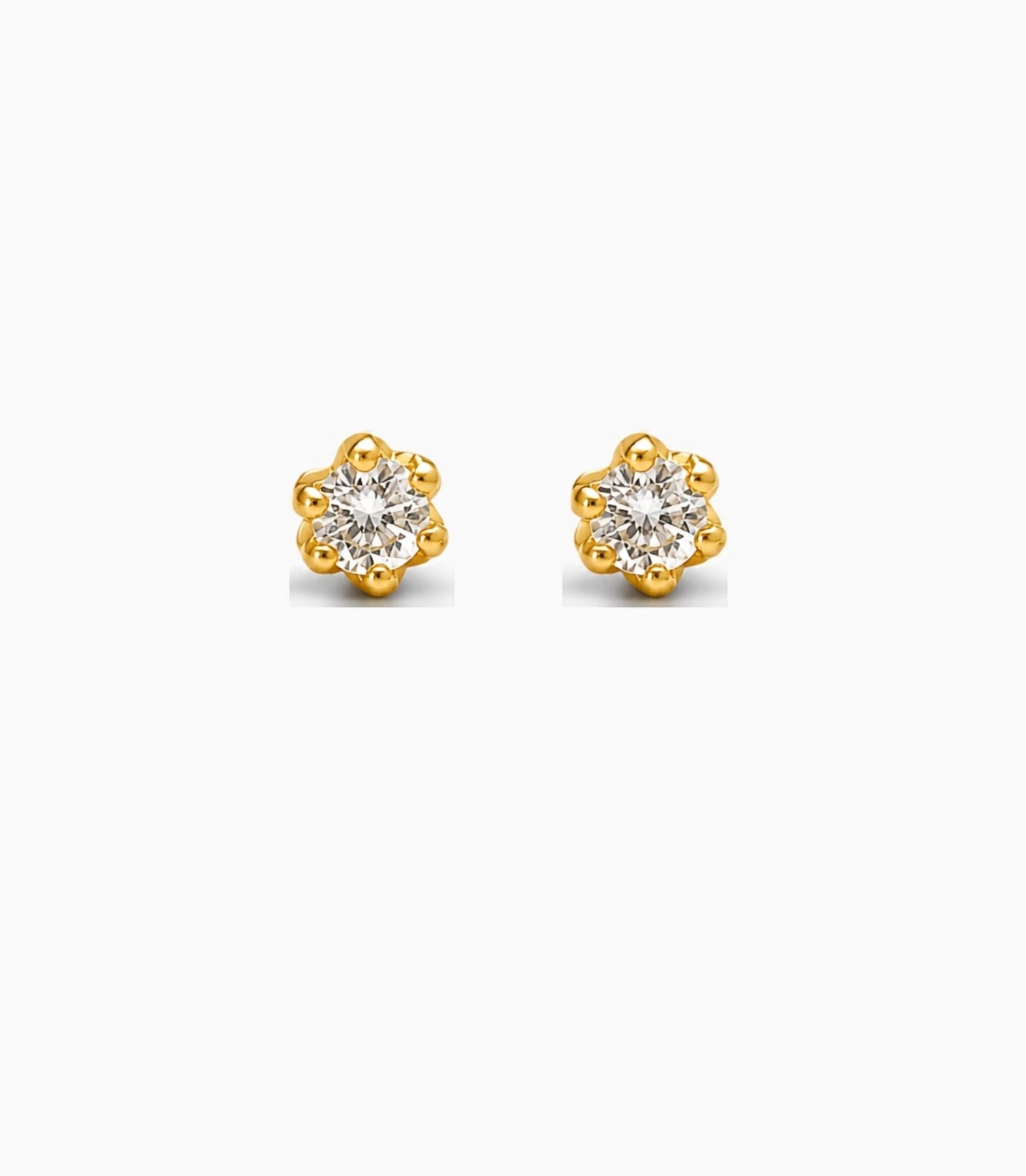 Gold Plated AD Stud Earrings