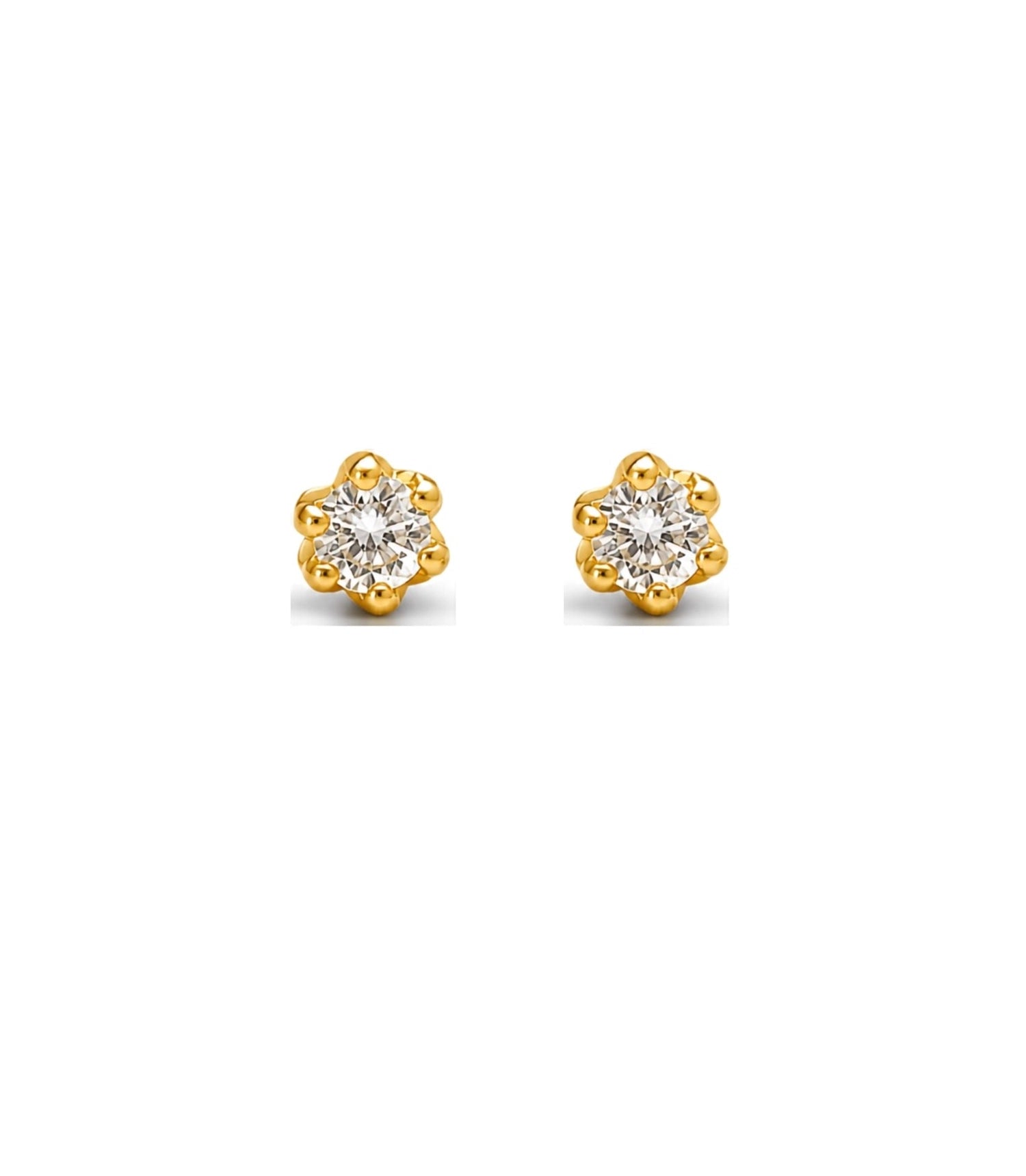 Gold Plated AD Stud Earrings