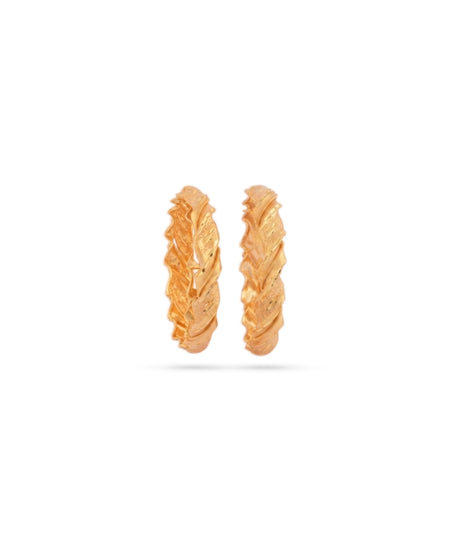 Gold Plated Festive Twisted Bangle Set
