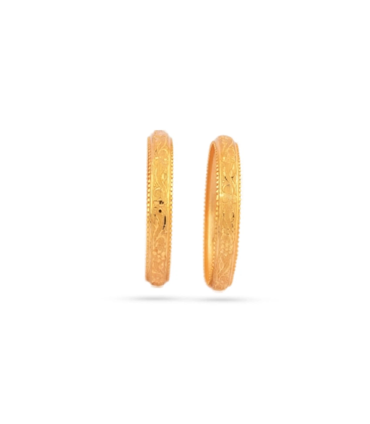 Gold Plated Contemporary Bangle Set