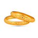 Gold Plated Contemporary Bangle Set