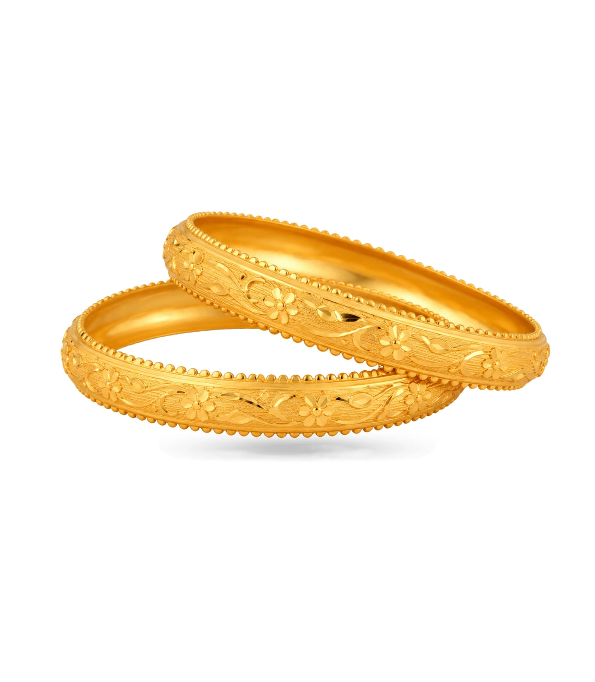 Gold Plated Contemporary Bangle Set