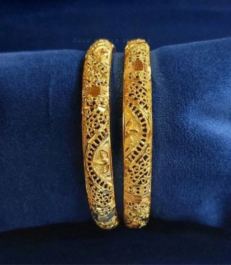 Gold Plated Festive Bangle Set