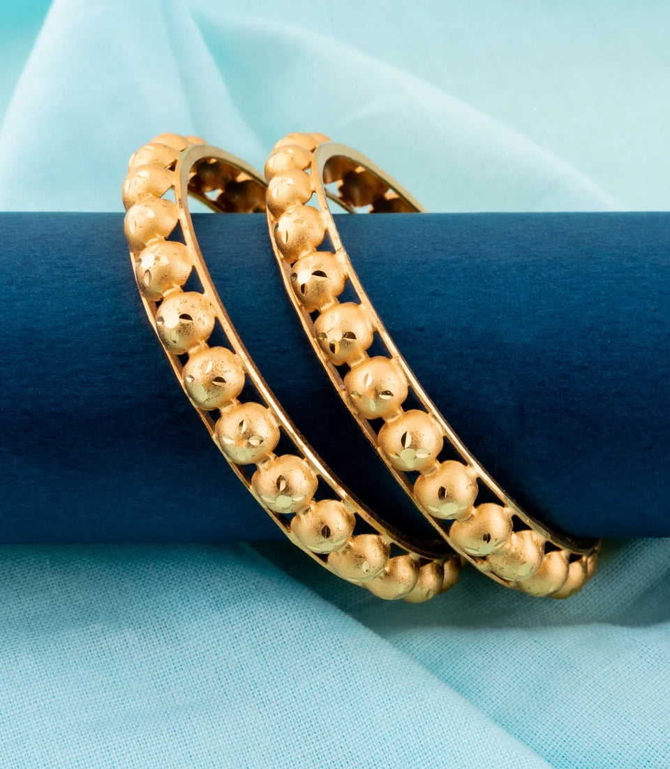 Gold Plated Trending Bangle Set