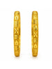 Gold Plated Floral Leaf Bangle Set