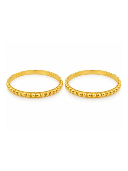 Gold Plated Elegant Circular Bangle Set