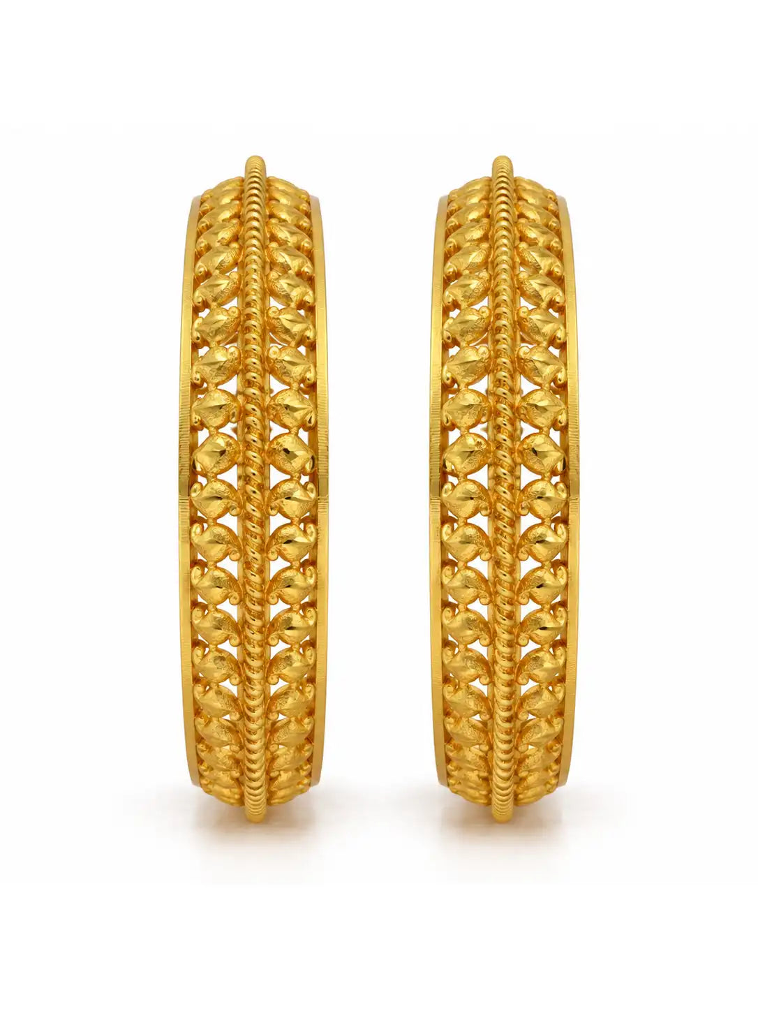 Gold Plated Traditional Design Bangle Set