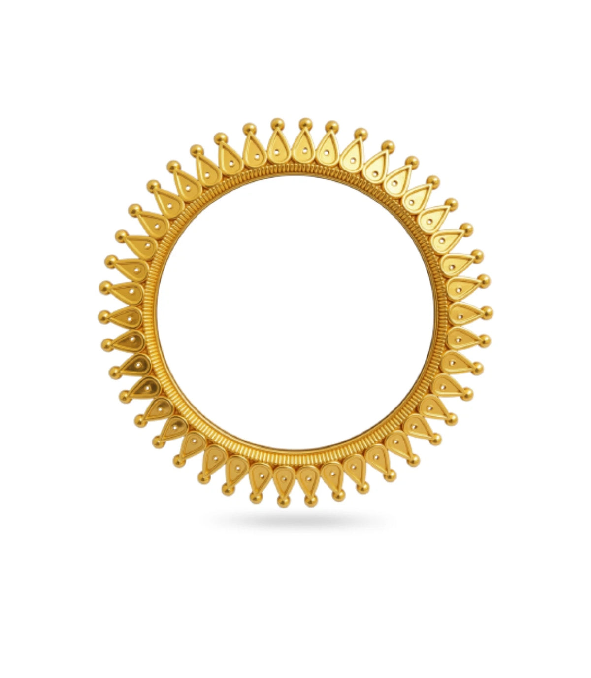 Gold Plated Sunburst Bangle Set