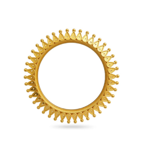 Gold Plated Sunburst Bangle Set