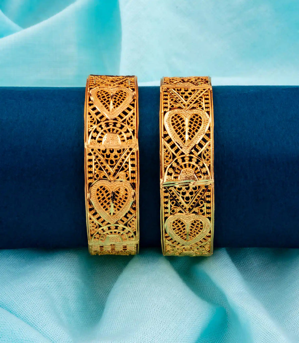 Gold Plated Wedding Bangle Set