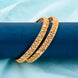 Gold Plated Geometric Design Bangle Set