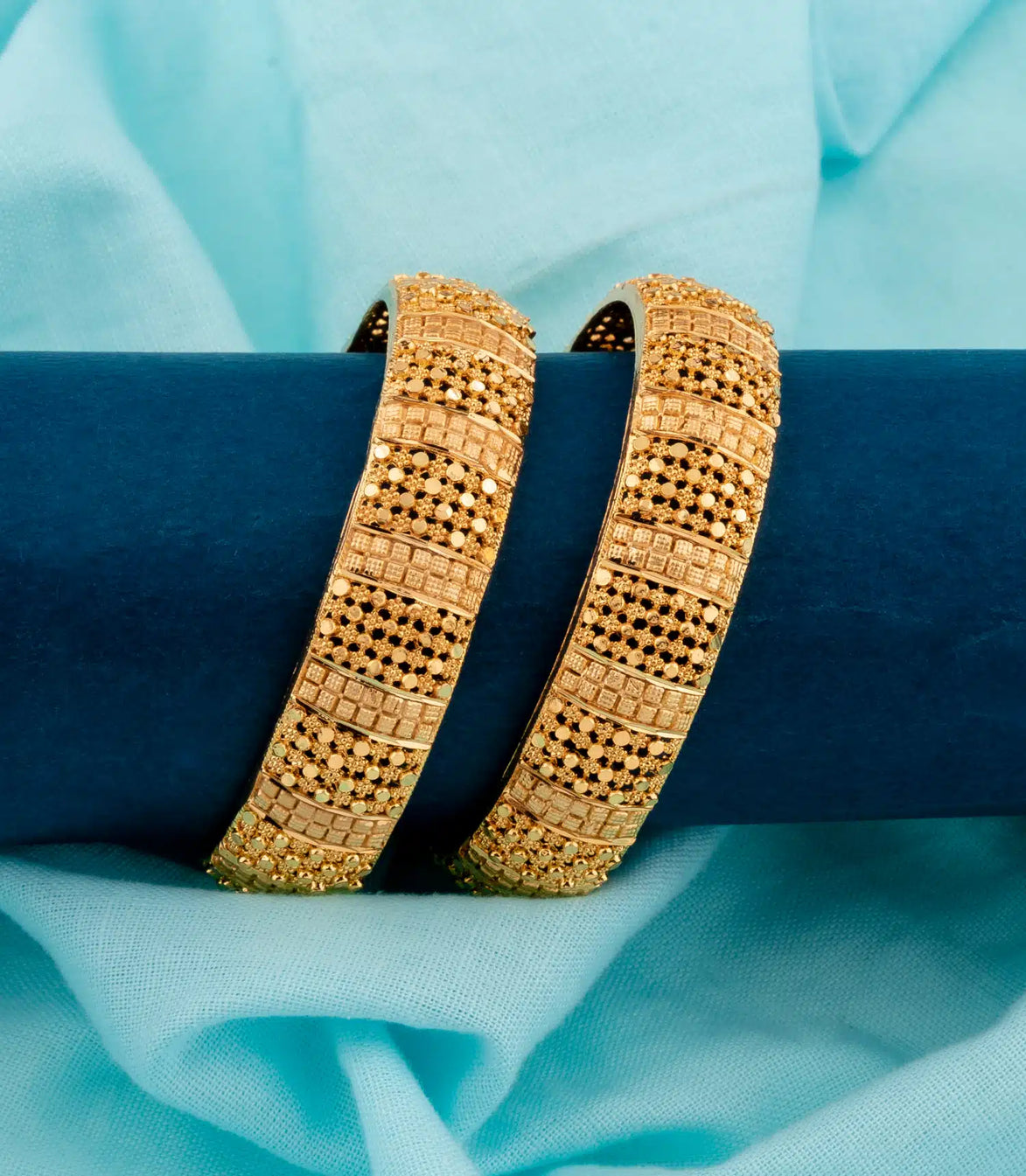 Gold Plated Festive Edition Bangle Set