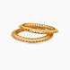 Gold Plated Refined Bangle Set