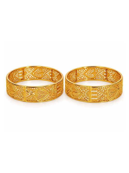 Gold Plated Wedding Bangle Set