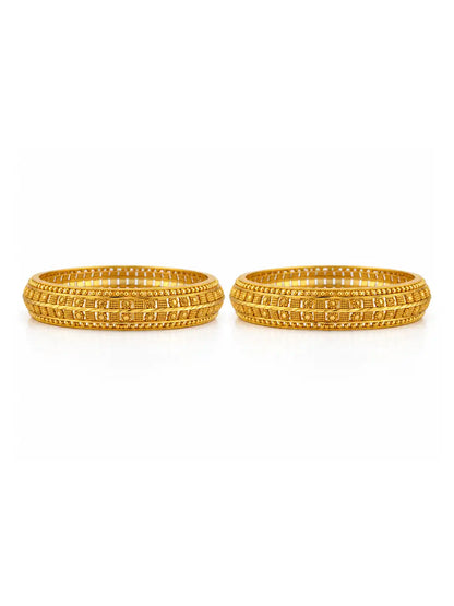 Gold Plated Eternal Bangle Set