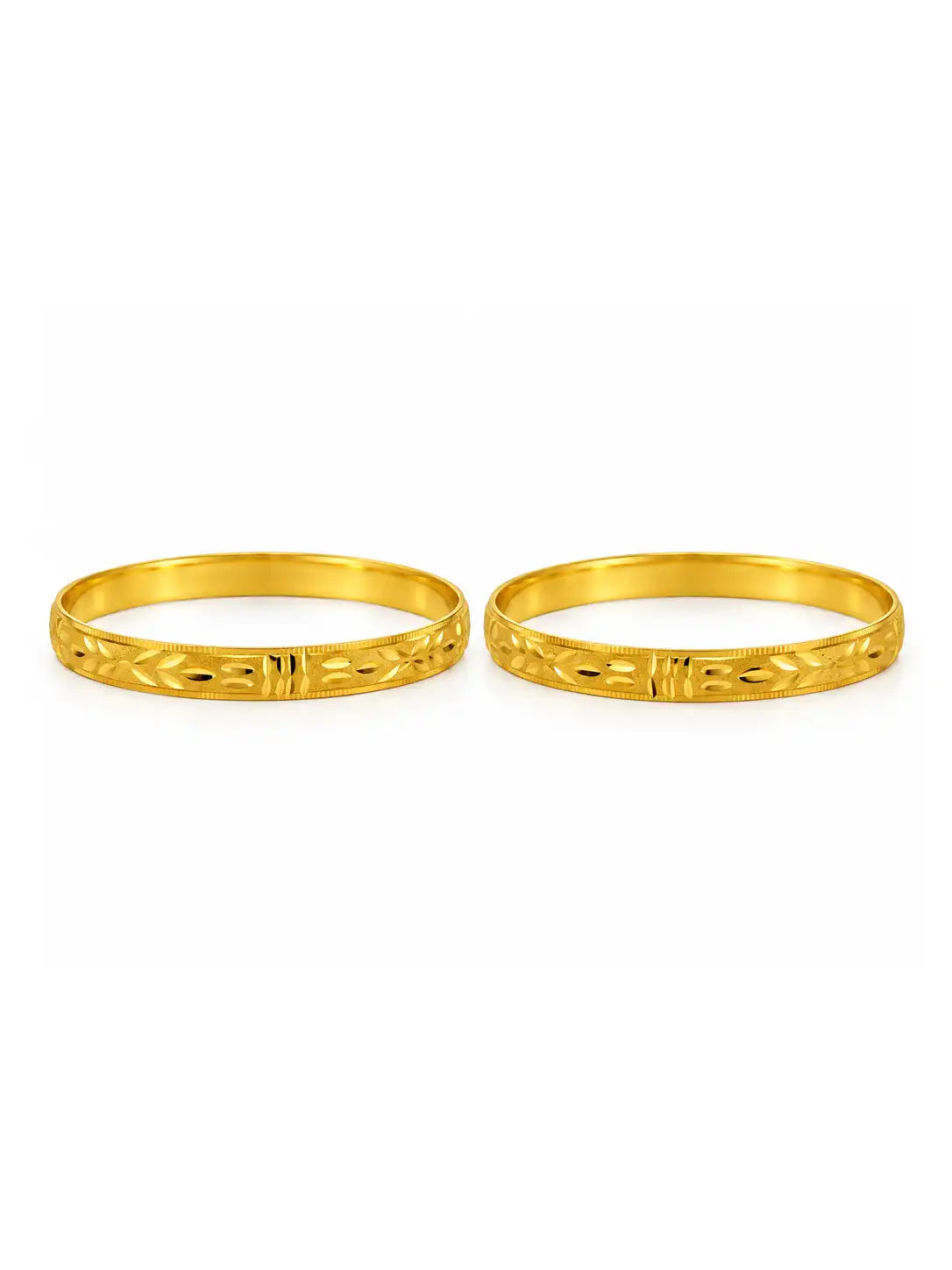 Gold Plated Radiant Bangle Set