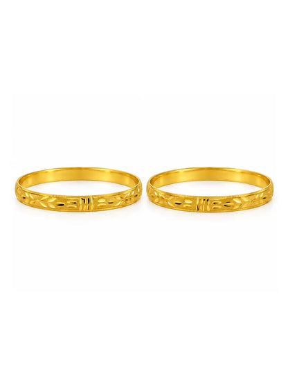 Gold Plated Radiant Bangle Set