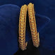 Gold Plated Consecutive Beads Bangle Set
