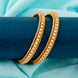 Gold Plated Consecutive Beads Bangle Set