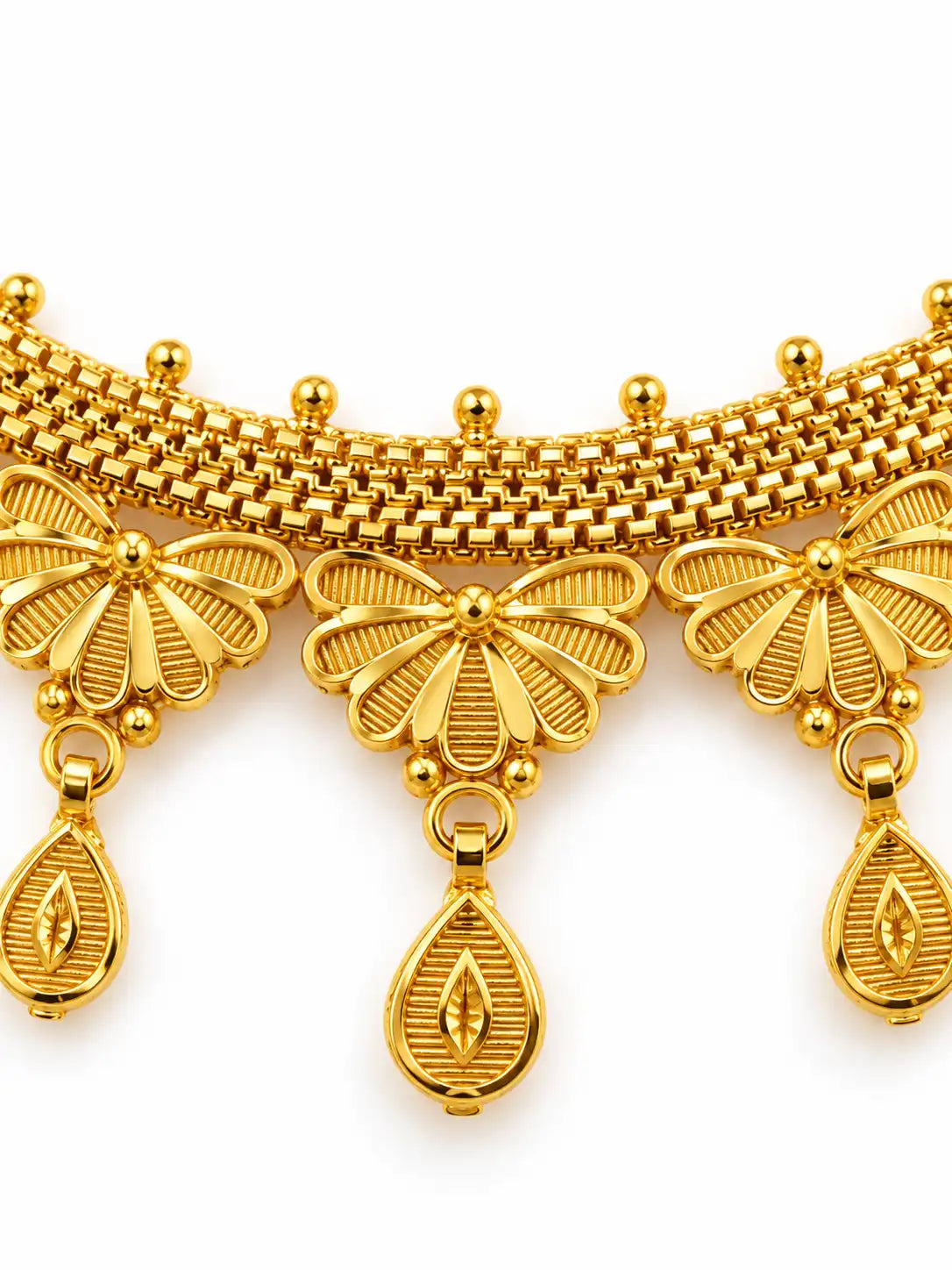 Gold Plated Festive Traditional Necklace Set