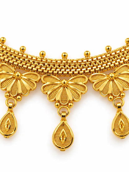 Gold Plated Festive Traditional Necklace Set