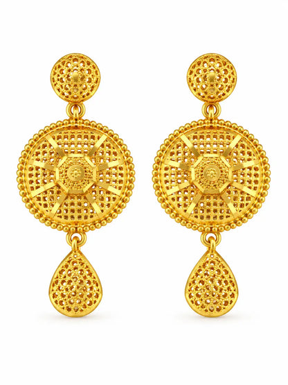 Gold Plated Wedding Moon Crest Choker