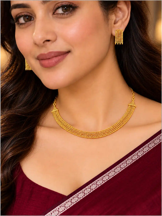 Gold Plated Exclusive Necklace Set