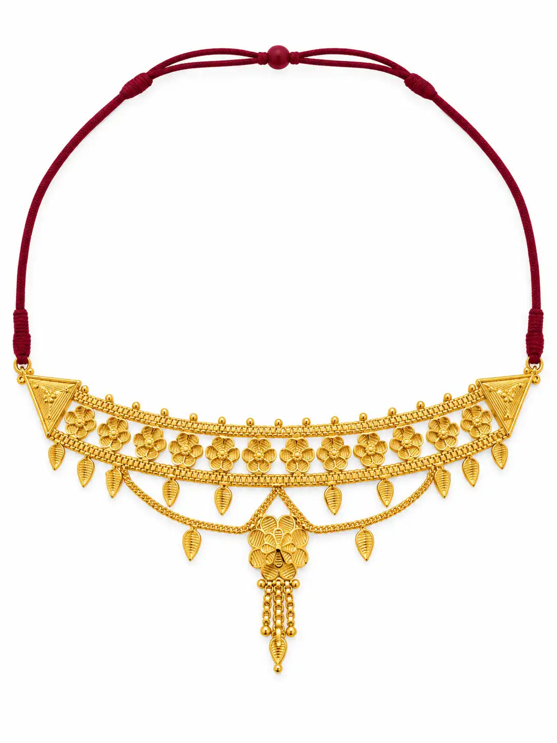 Gold Plated Royal Floral Choker