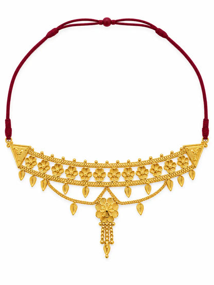 Gold Plated Royal Floral Choker