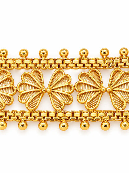 Gold Plated Blossoms Choker