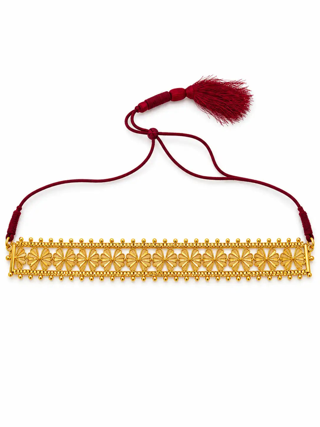 Gold Plated Blossoms Choker