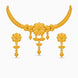Gold Plated Floral Bloom Choker Set