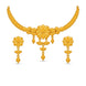 Gold Plated Floral Bloom Choker Set