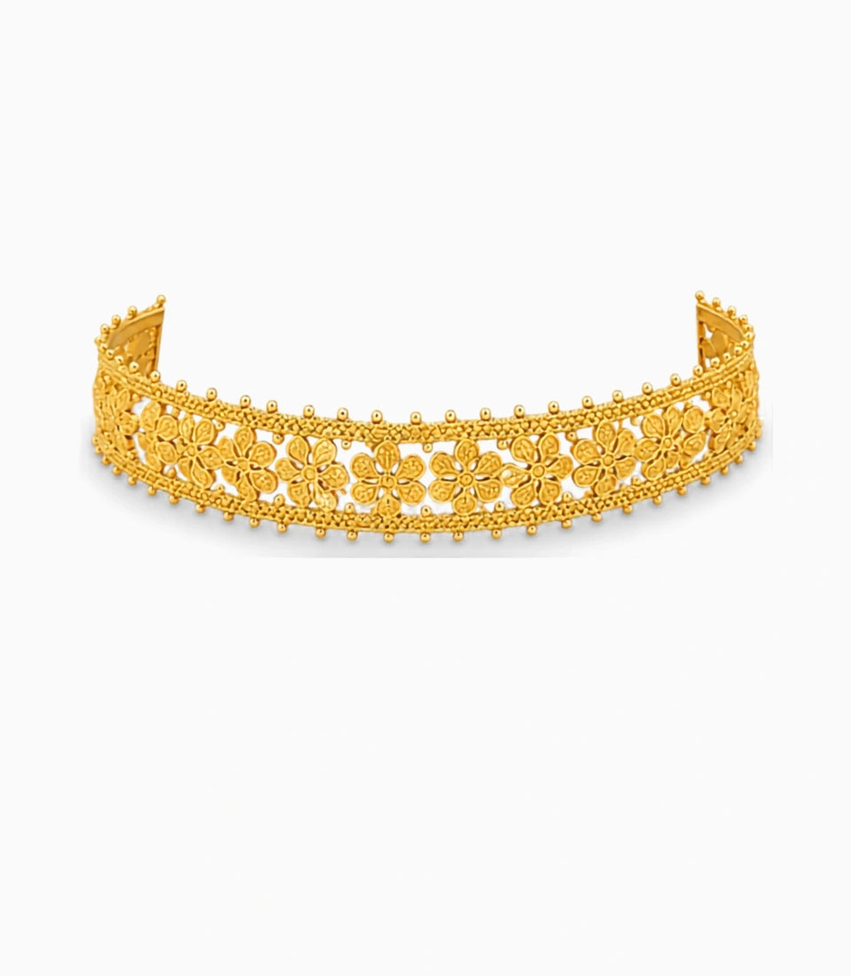 Gold Plated Festive Blossom Choker