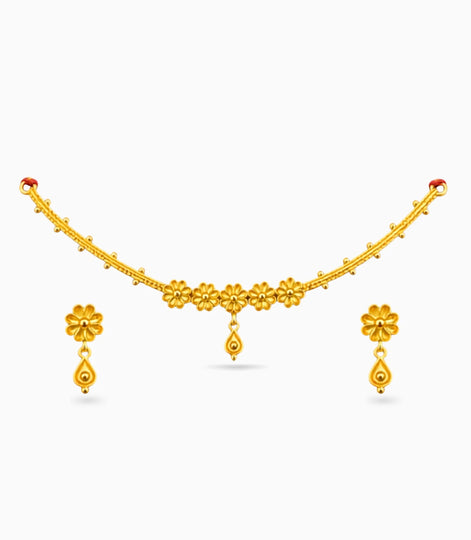 Gold Plated Gentle Floral Choker