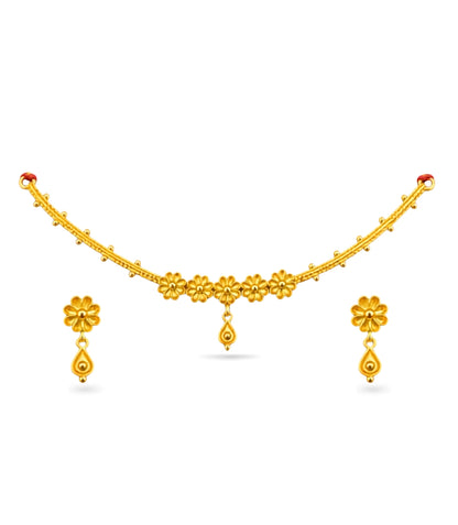Gold Plated Gentle Floral Choker