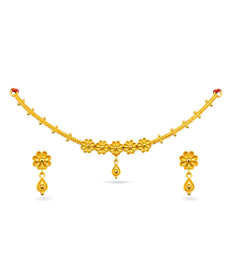 Gold Plated Gentle Floral Choker