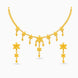 Gold Plated Elegant Floral Motif Necklace Set